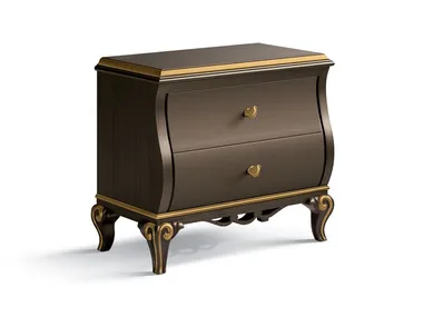 5072 - Rectangular wooden bedside table with drawers _ Carpanese Home